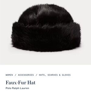 Ralph Lauren faux fur hat